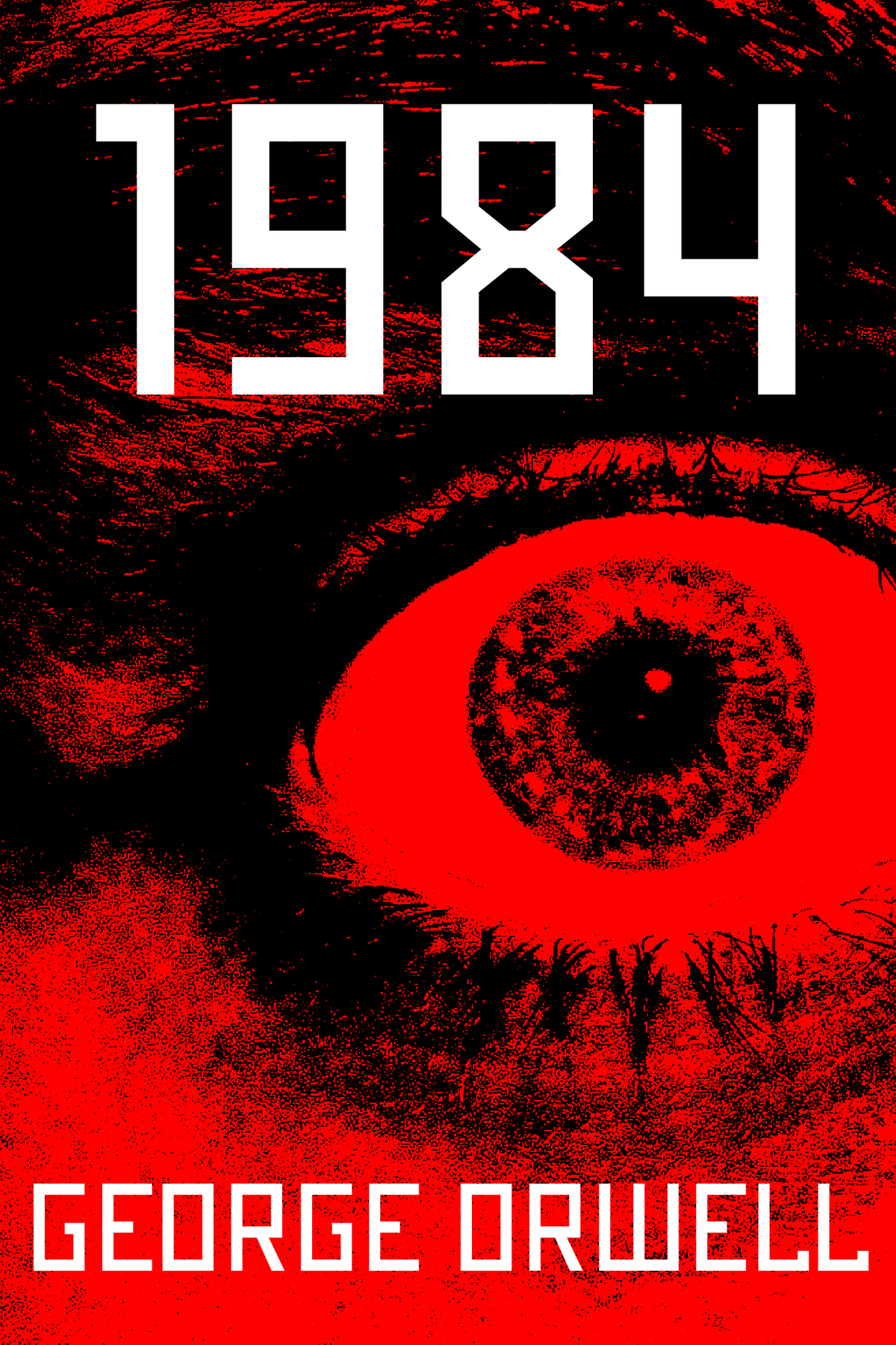 Cover image of the ebook "1984" by George Orwell, a variation edition from Casa Carlini featuring a dark, dystopian design.