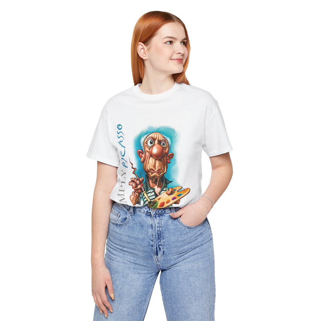 Simply Picasso Unisex Tee - Spanish Artist & Modernist Icon Lightweight T-Shirt