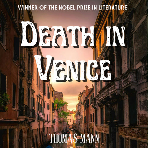 Casa Carlini Death in Venice audiobook cover featuring artwork and title for the classic novel in a variation edition.