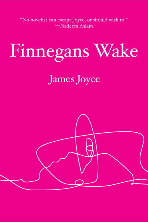 Ebook cover of "Finnegans Wake" by Casa Carlini featuring a literary design with quotes and abstract artwork.