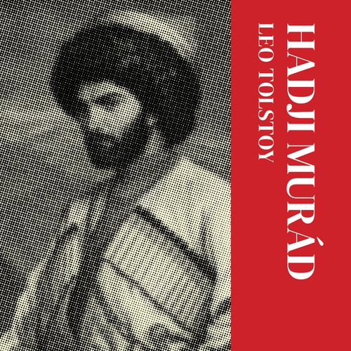 Casa Carlini Hadji Murád audiobook cover featuring artwork from Leo Tolstoy's novel, with simple design and book title visible.