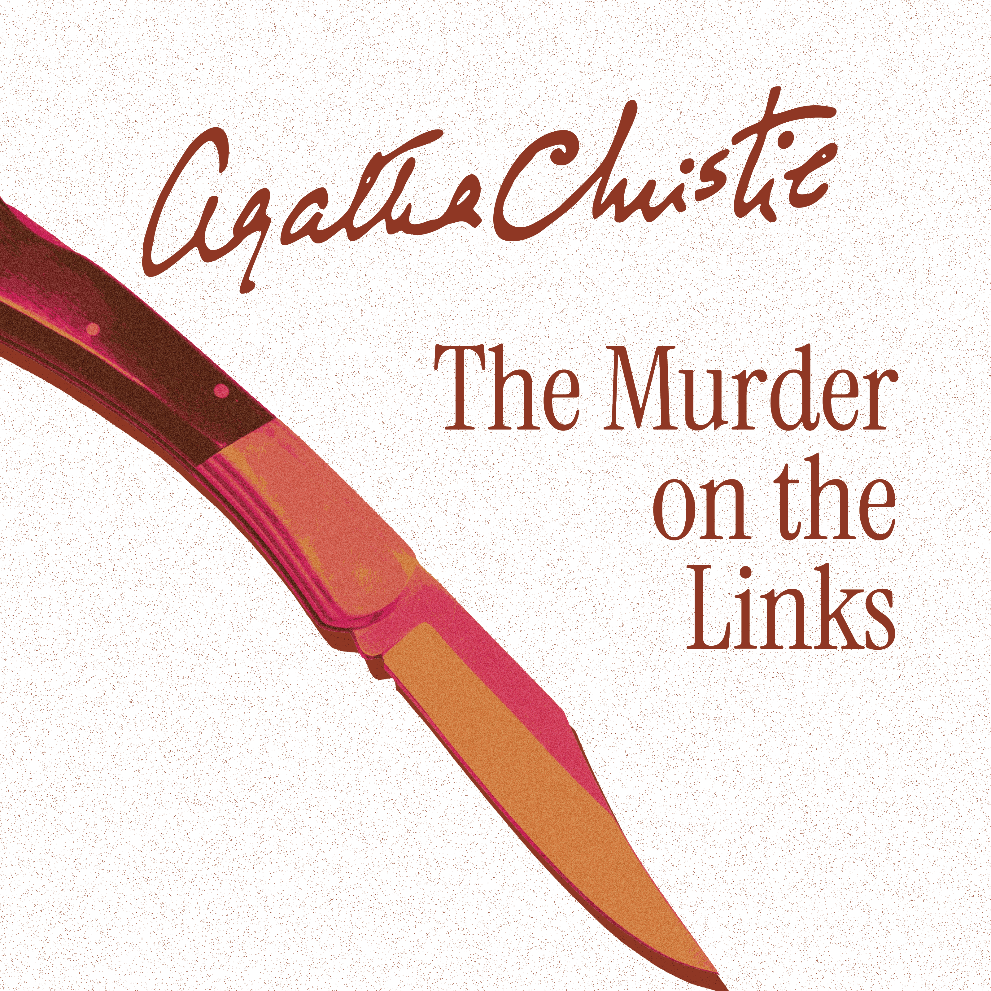 Casa Carlini audiobook cover of Agatha Christie's The Murder on the Links, featuring a vintage book design and dark tones.