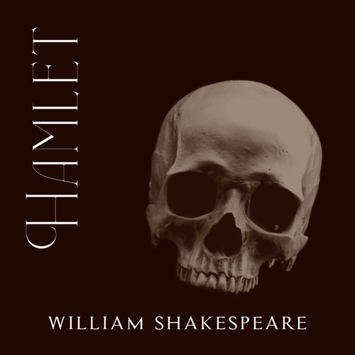 Casa Carlini Hamlet audiobook variation cover featuring artwork and title text on a dark background.