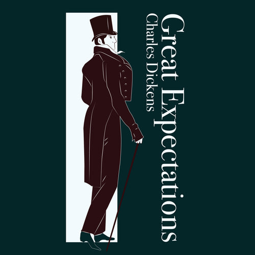 Casa Carlini external audiobook cover for Great Expectations, featuring classic book imagery and branding.