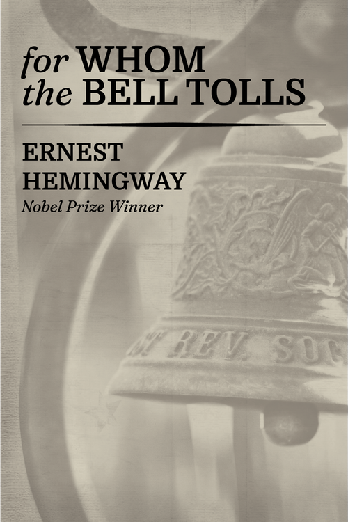 Simple audiobook cover image for "For Whom the Bell Tolls" by Casa Carlini, featuring the book title and author.