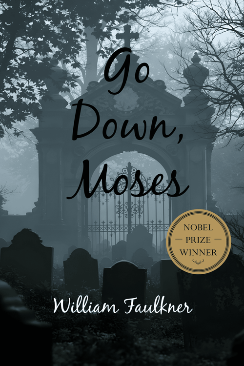 Simple audiobook cover image for "Go Down, Moses" by Casa Carlini, featuring minimalist design and title text.