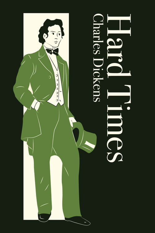 Casa Carlini Simple audiobook cover for "Hard Times" featuring a minimalist design with classic typography.