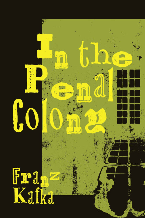 Simple Casa Carlini audiobook cover of "In the Penal Colony" featuring minimalist design with text and abstract artwork.