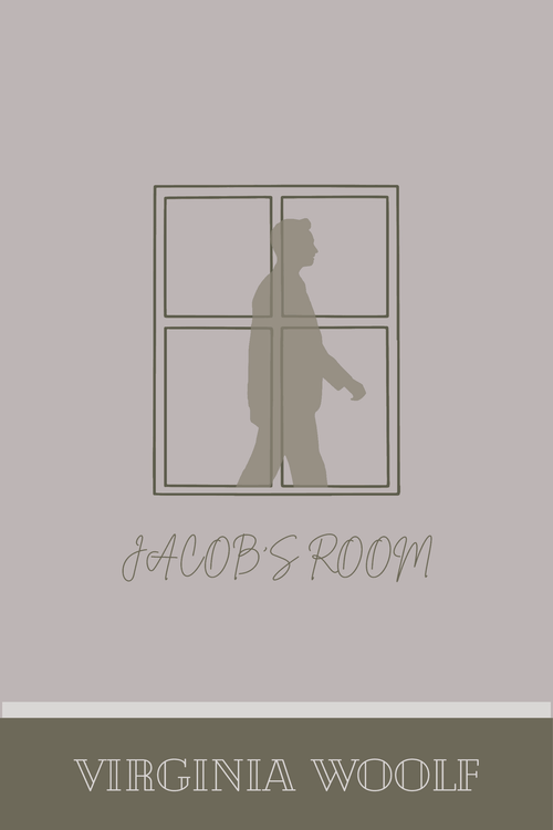 Simple audiobook cover image of Jacob's Room by Casa Carlini, featuring minimalistic design with book title and author.