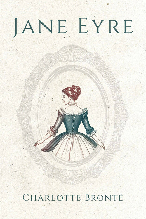 Casa Carlini simple audiobook cover of Jane Eyre, featuring classic book artwork and branding for the audio version.