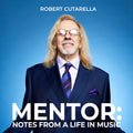 Casa Carlini simple audiobook cover for Mentor: Notes From a Life in Music, featuring a clean design and musical themes.