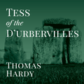 Casa Carlini audiobook of Tess of the D'Urbervilles, variation cover featuring classic literary artwork and branding.