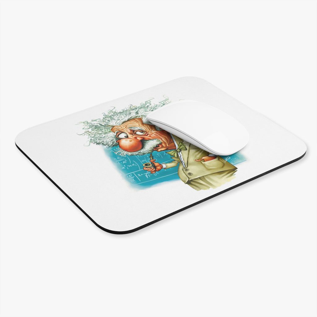 Albert Einstein-Inspired Mousepad – Style, Comfort, and Relativity Genius - 9" × 8", Rectangle