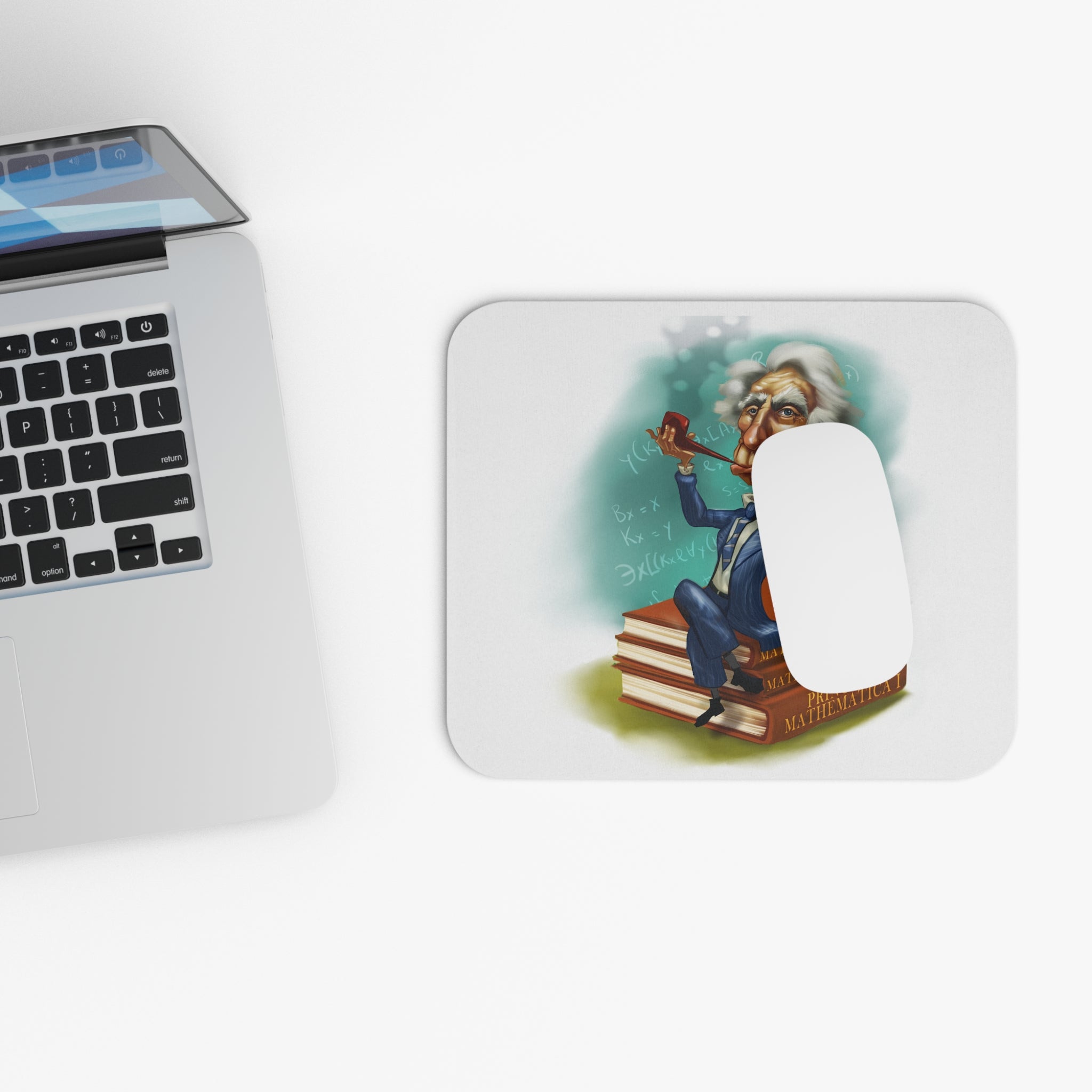 Bertrand Russell-Inspired Mousepad – Style, Comfort, and Logical Genius - 9" × 8", Rectangle
