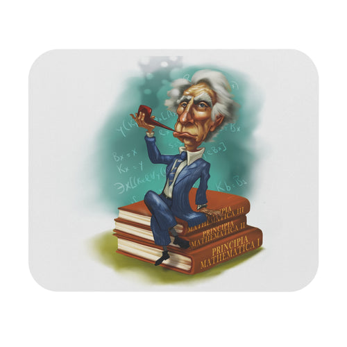 Bertrand Russell-Inspired Mousepad – Style, Comfort, and Logical Genius - 9" × 8", Rectangle