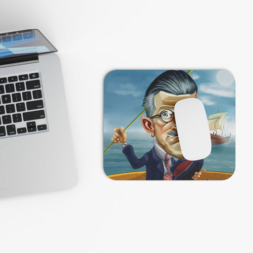 James Joyce-inspired home decor mousepad, 9x8 inch rectangle, stylish and comfortable surface with modernist literary design.