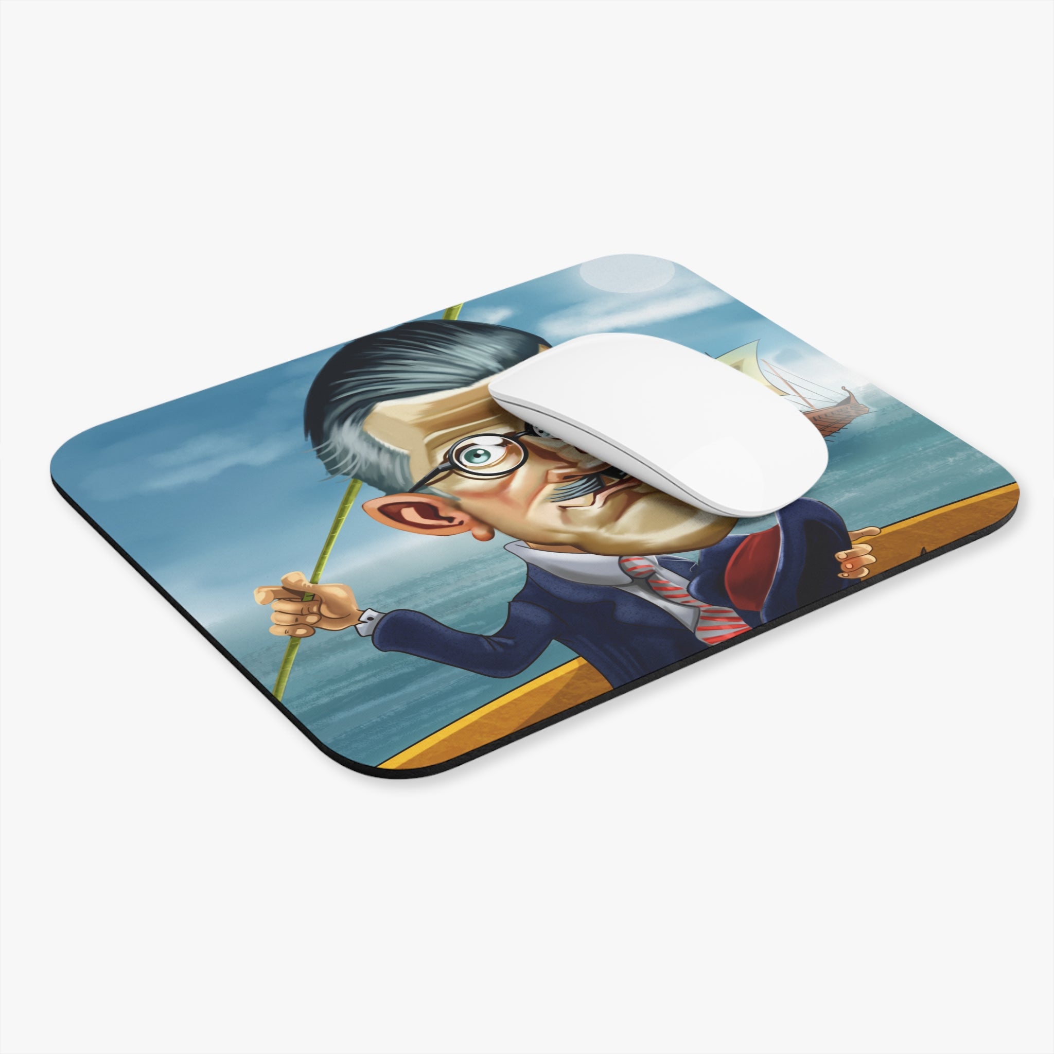 James Joyce-Inspired Mousepad – Style, Comfort, and Modernist Genius - 9" × 8", Rectangle