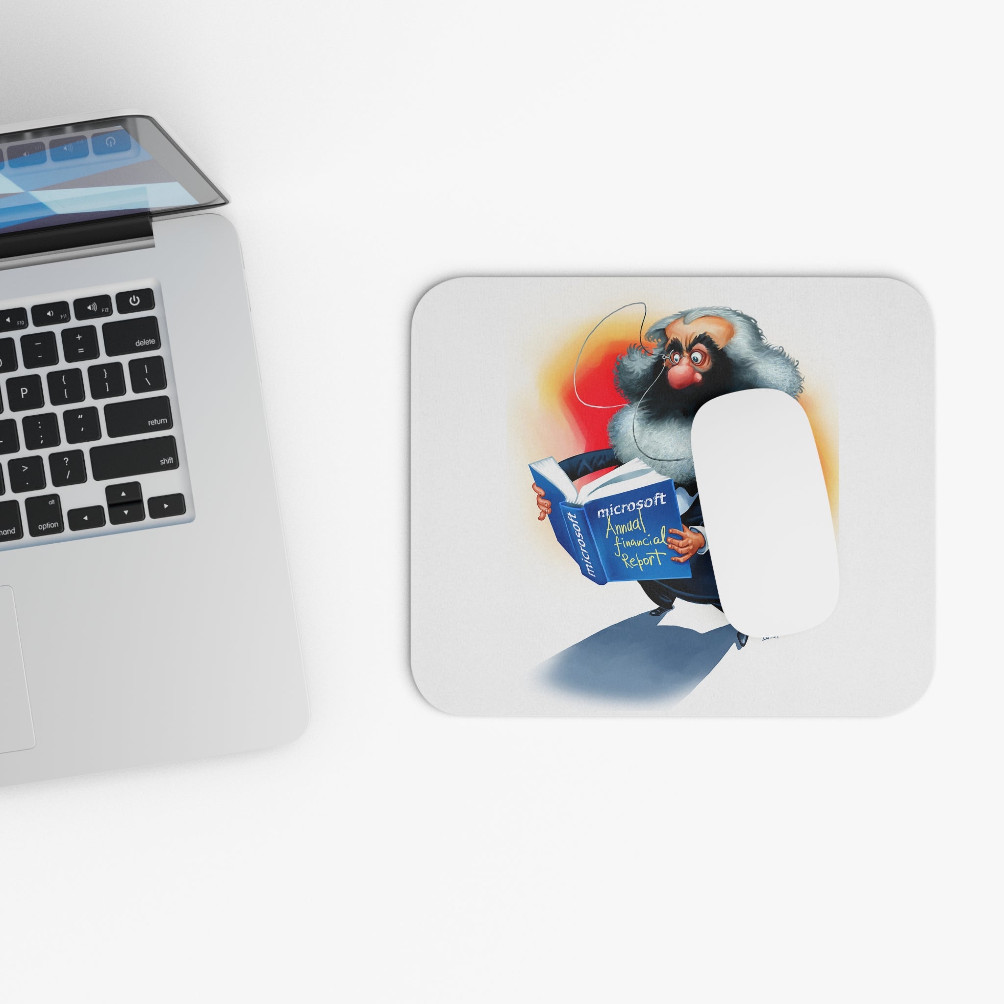 Karl Marx-Inspired Mousepad – Style, Comfort, and Revolutionary Genius - 9" × 8", Rectangle