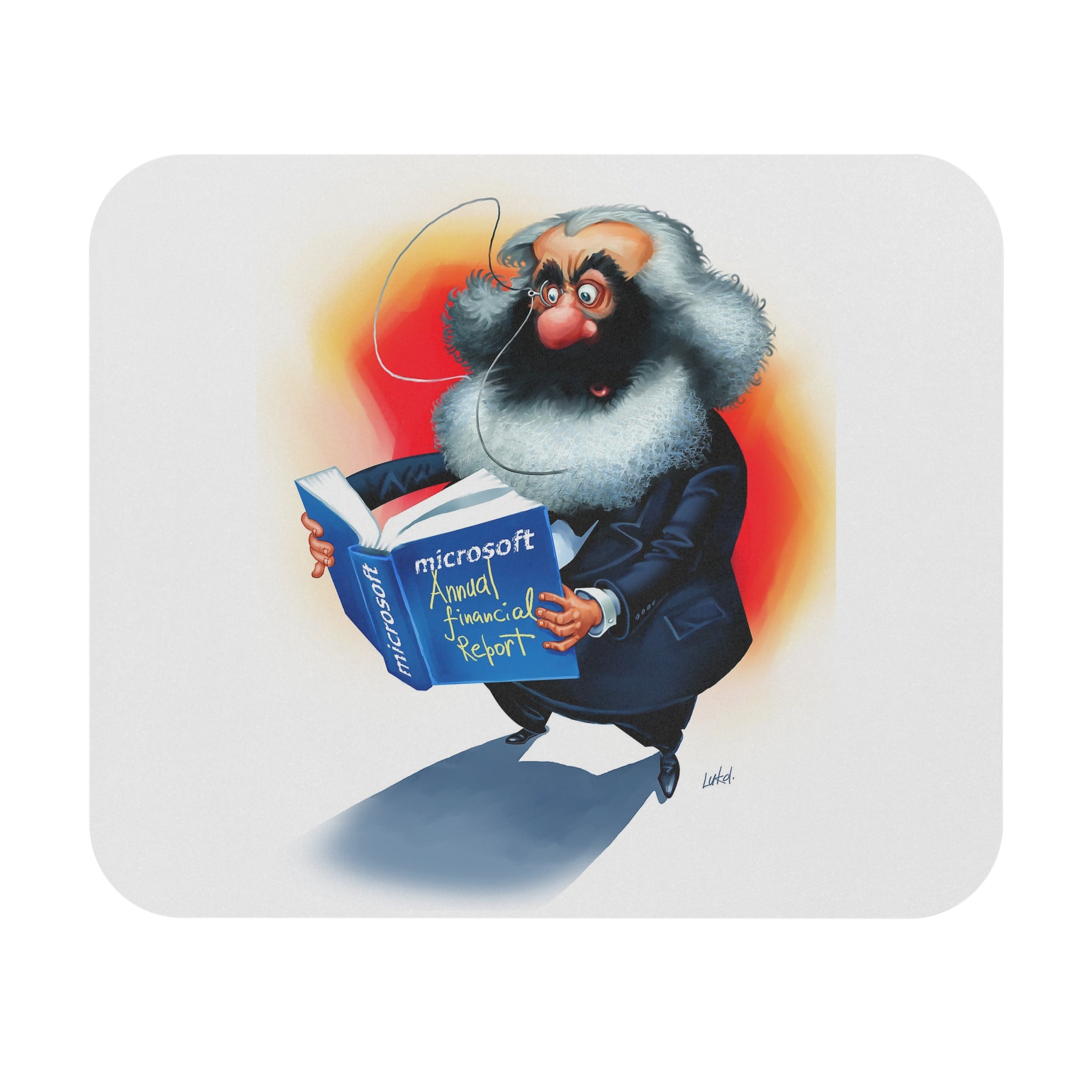 Karl Marx-Inspired Mousepad – Style, Comfort, and Revolutionary Genius - 9" × 8", Rectangle