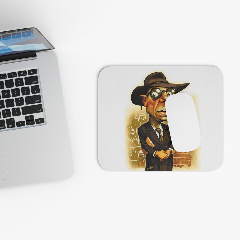 Kurt Gödel-Inspired Mousepad – Style, Comfort, and Incompleteness Genius - 9" × 8", Rectangle