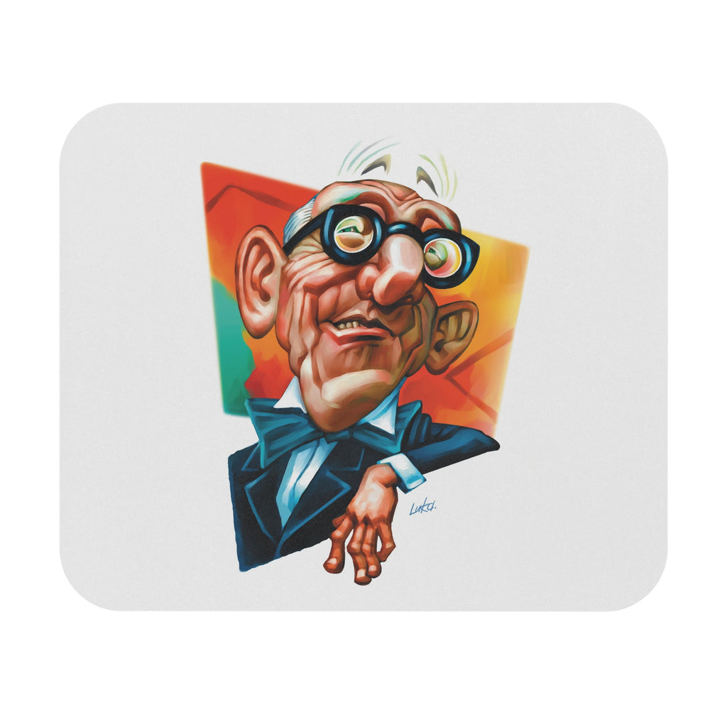 Le Corbusier-Inspired Mousepad – Style, Comfort, and Modernist Genius - 9" × 8", Rectangle