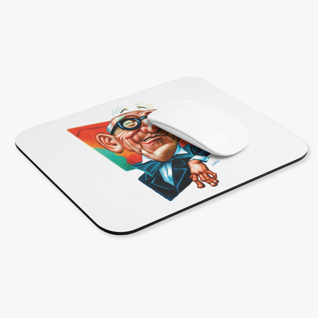 Le Corbusier-Inspired Mousepad – Style, Comfort, and Modernist Genius - 9" × 8", Rectangle