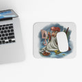 Leonardo da Vinci-Inspired Mousepad – Style, Comfort, and Renaissance Genius - 9" × 8", Rectangle