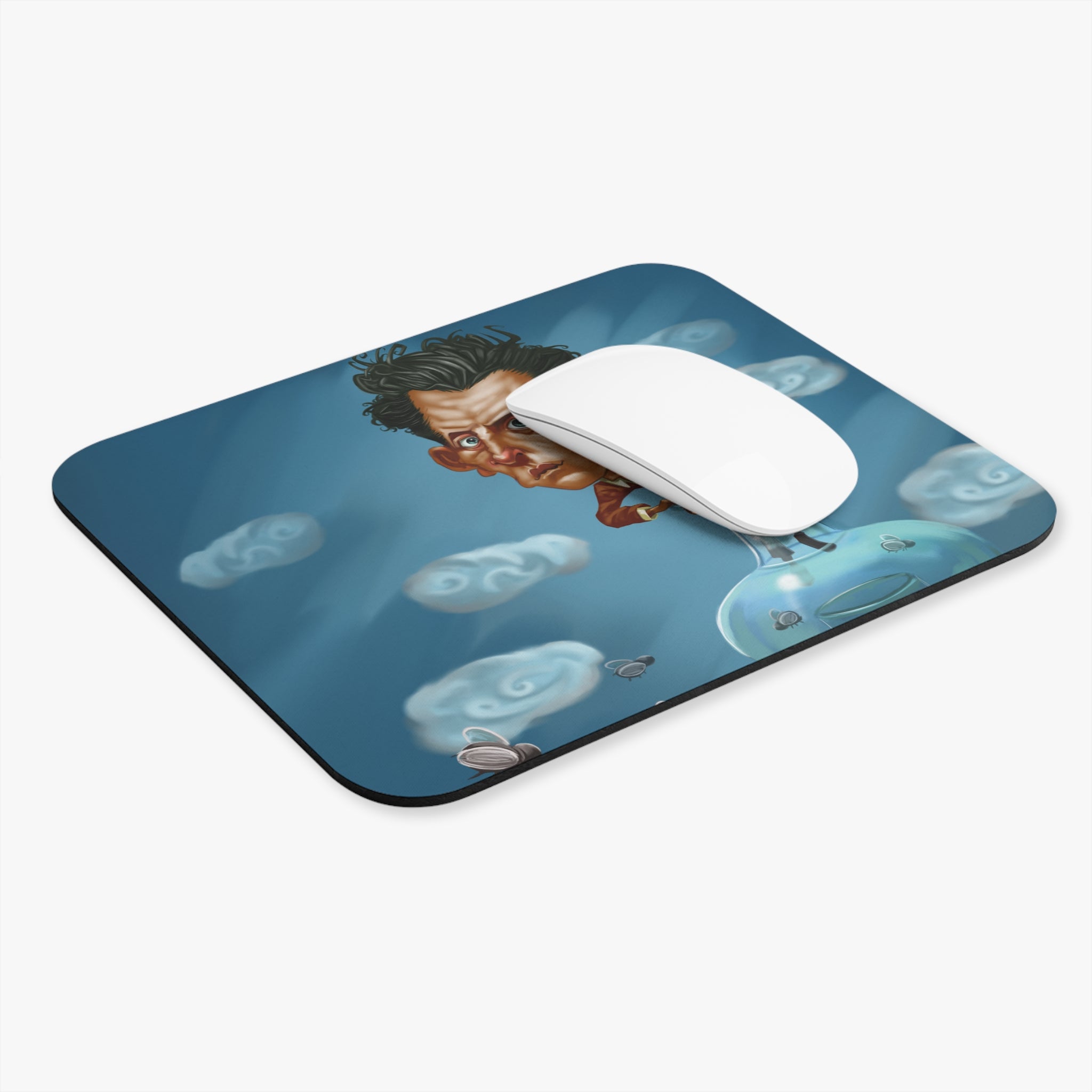 Ludwig Wittgenstein-Inspired Mousepad – Style, Comfort, and Linguistic Genius - 9" × 8", Rectangle