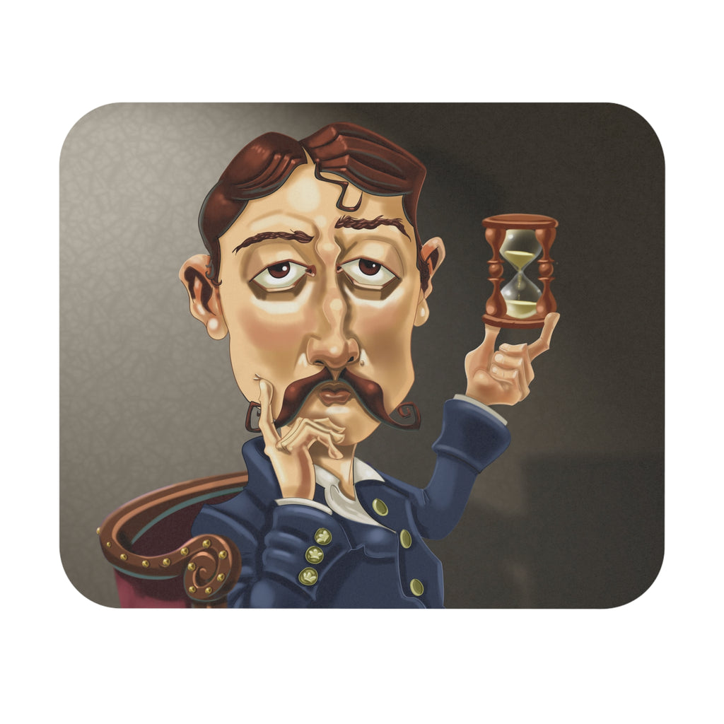 Marcel Proust-Inspired Mousepad – Style, Comfort, and Remembrance Genius - 9" × 8", Rectangle