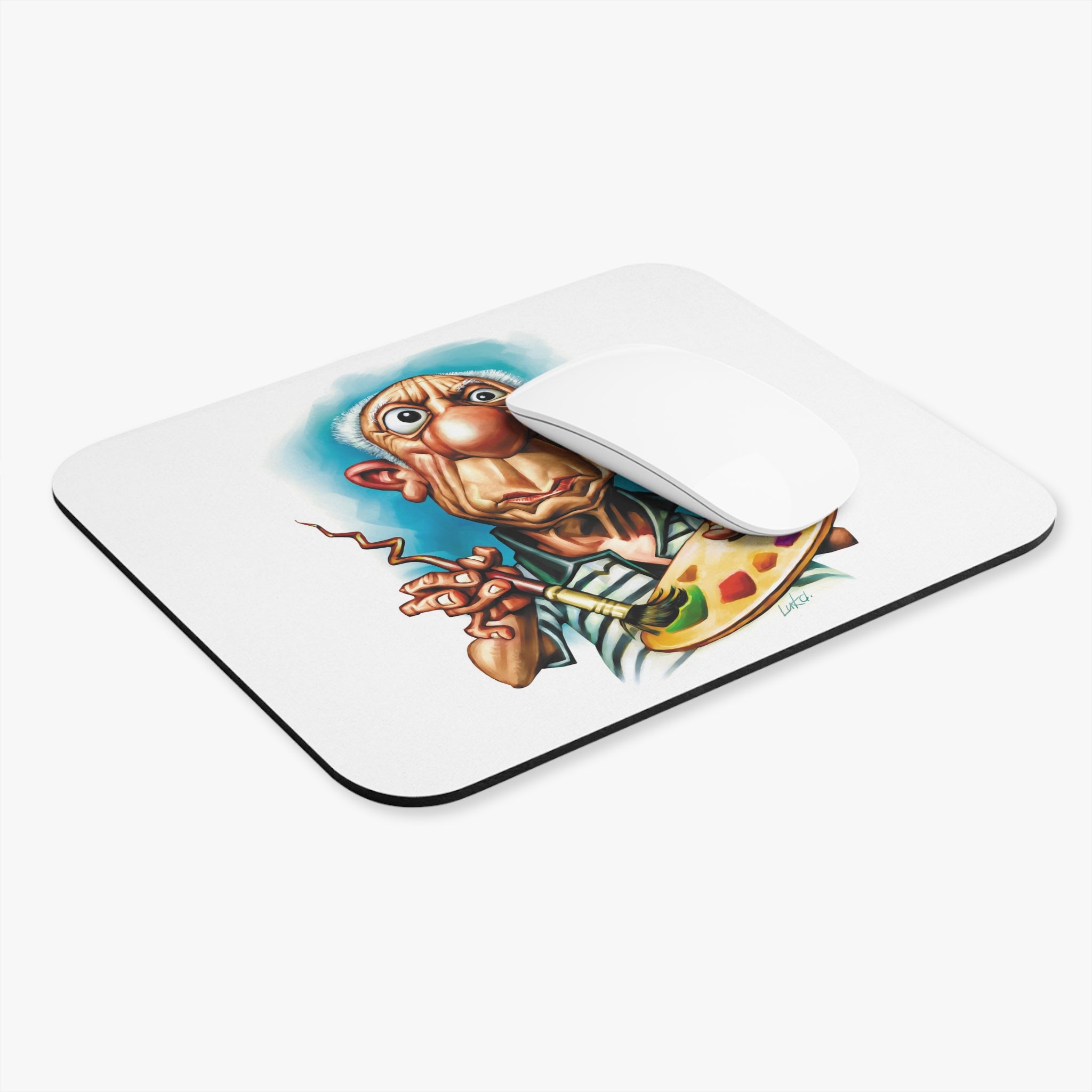 Pablo Picasso-Inspired Mousepad – Style, Comfort, and Cubist Genius - 9" × 8", Rectangle