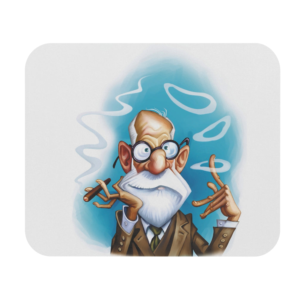 Sigmund Freud-Inspired Mousepad – Style, Comfort, and Psychoanalytic Genius - 9" × 8", Rectangle