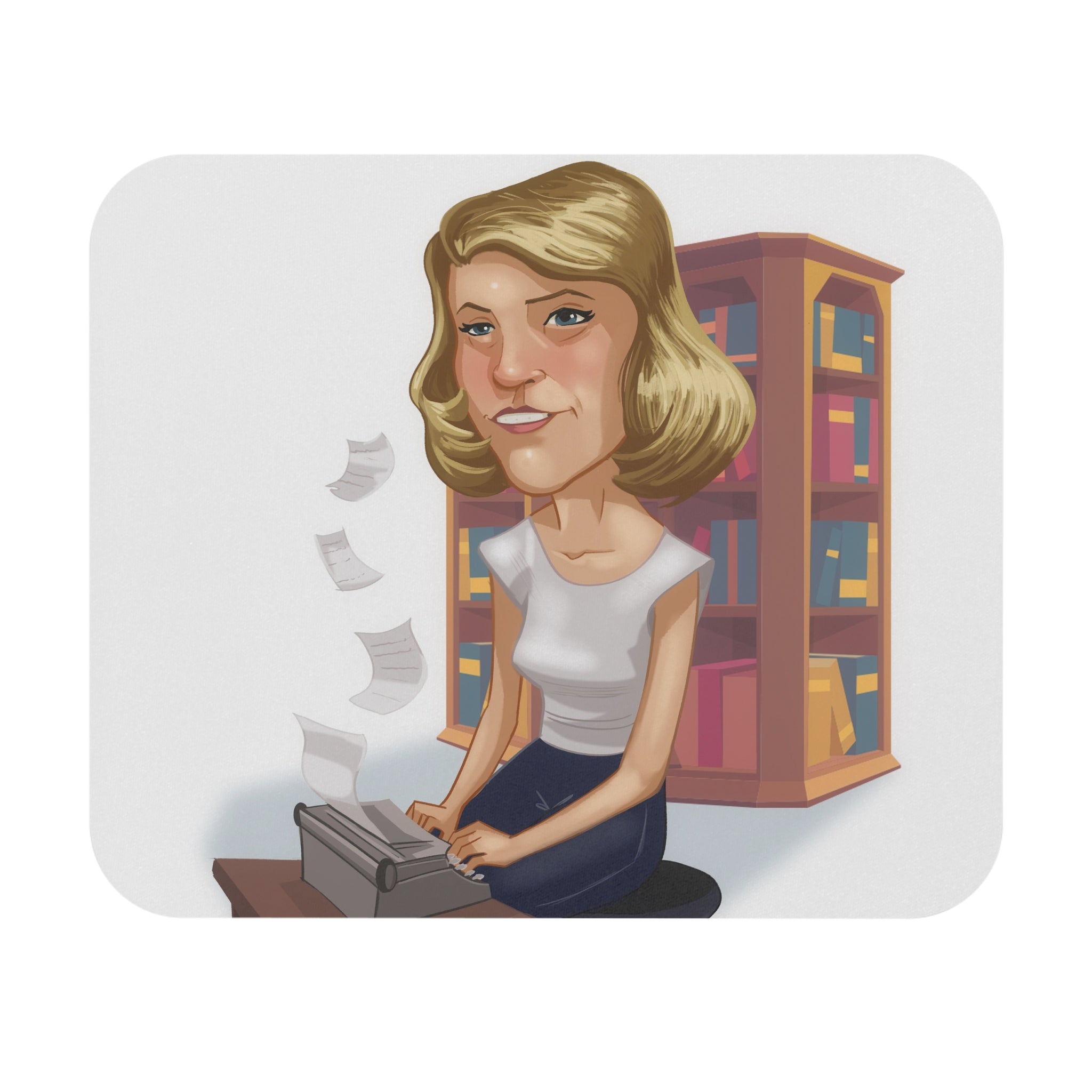 Sylvia Plath-Inspired Mousepad – Style, Comfort, and Confessional Genius - 9" × 8", Rectangle