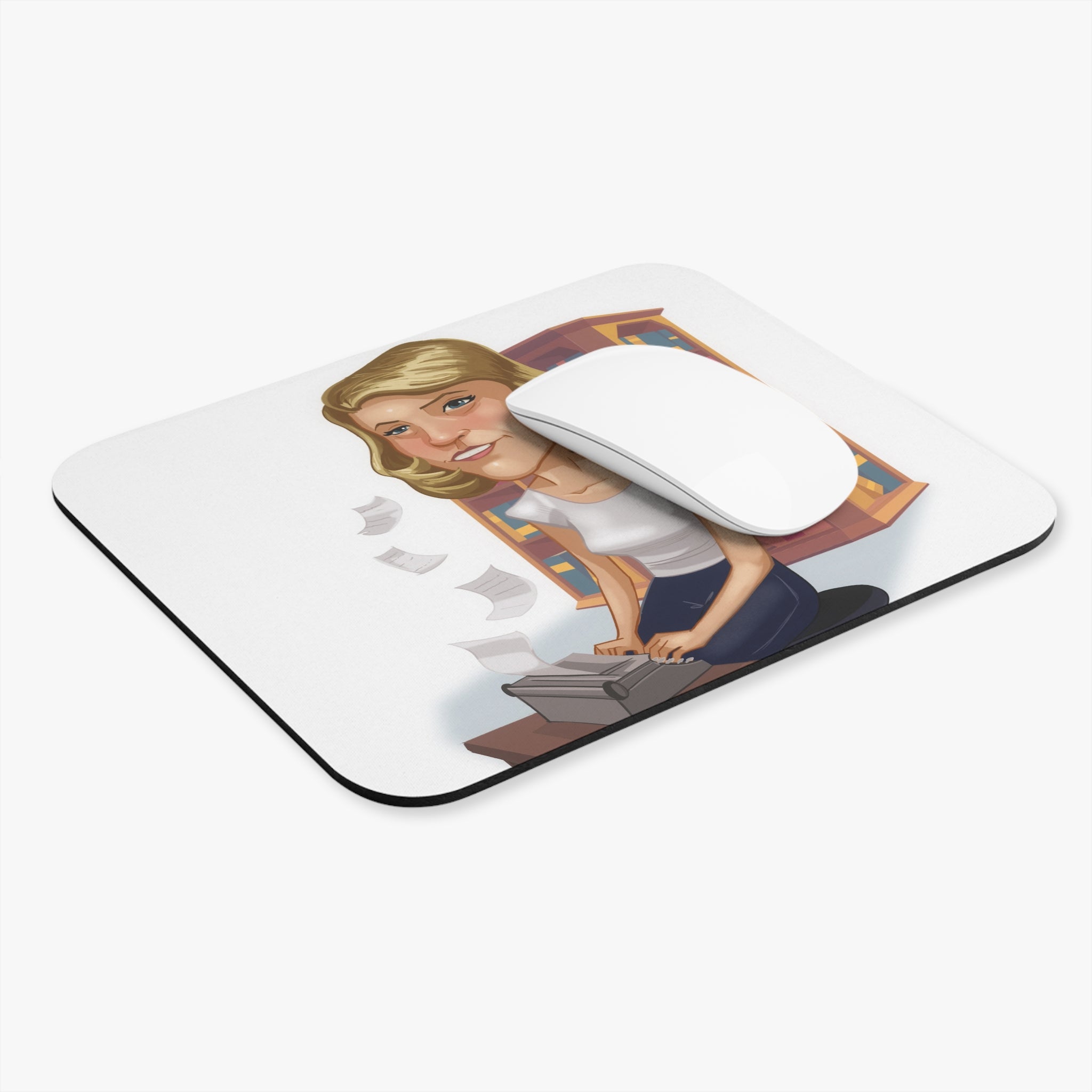 Sylvia Plath-Inspired Mousepad – Style, Comfort, and Confessional Genius - 9" × 8", Rectangle