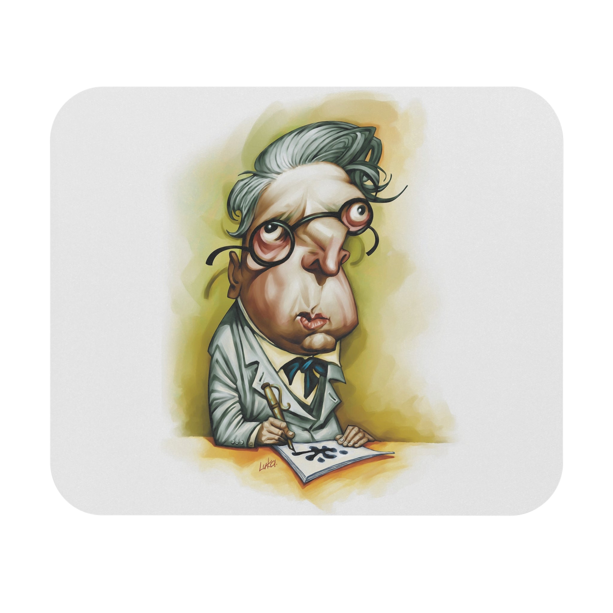 W. B. Yeats-Inspired Mousepad – Style, Comfort, and Poetic Genius - 9" × 8", Rectangle