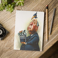 Alfred Hitchcock Softcover Journal — Illustrated Retro Portrait Notebook for Writers & Gifts