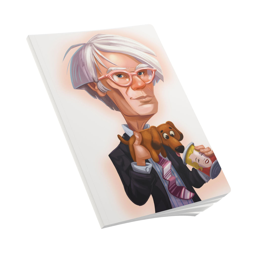 Andy Warhol Softcover Journal — Illustrated Retro Portrait Notebook for Writers & Gifts