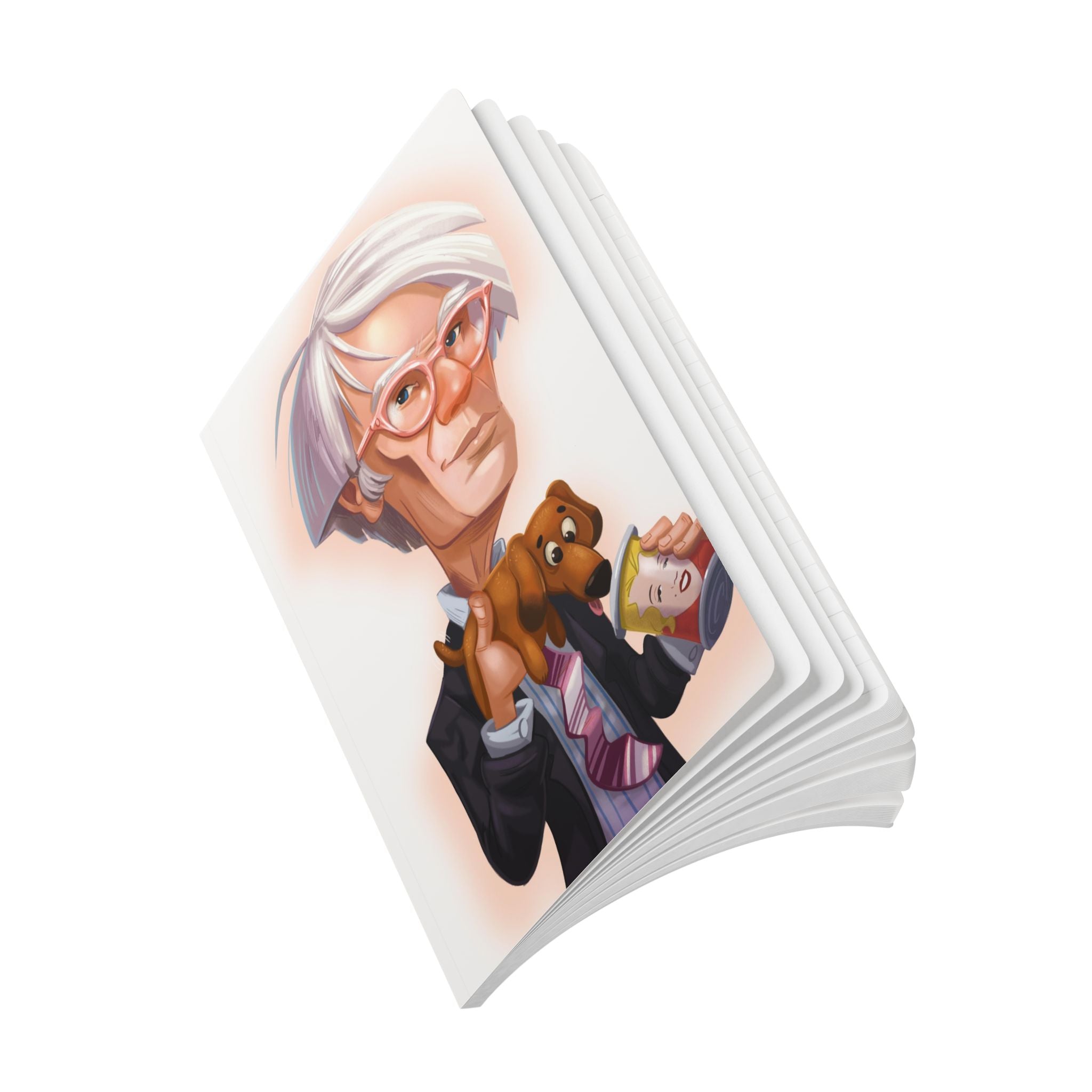 Andy Warhol Softcover Journal — Illustrated Retro Portrait Notebook for Writers & Gifts