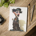 Charlie Chaplin Softcover Journal — Illustrated Retro Portrait Notebook for Writers & Gifts