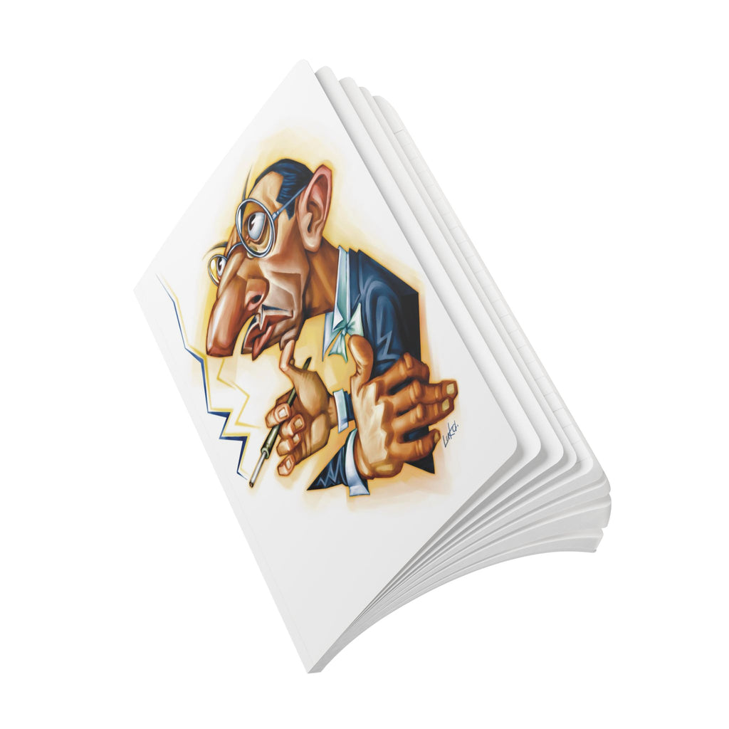 Igor Stravinsky Softcover Journal — Illustrated Retro Portrait Notebook for Writers & Gifts