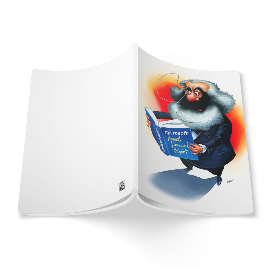 Karl Marx Softcover Journal — Illustrated Retro Portrait Notebook for Writers & Gifts