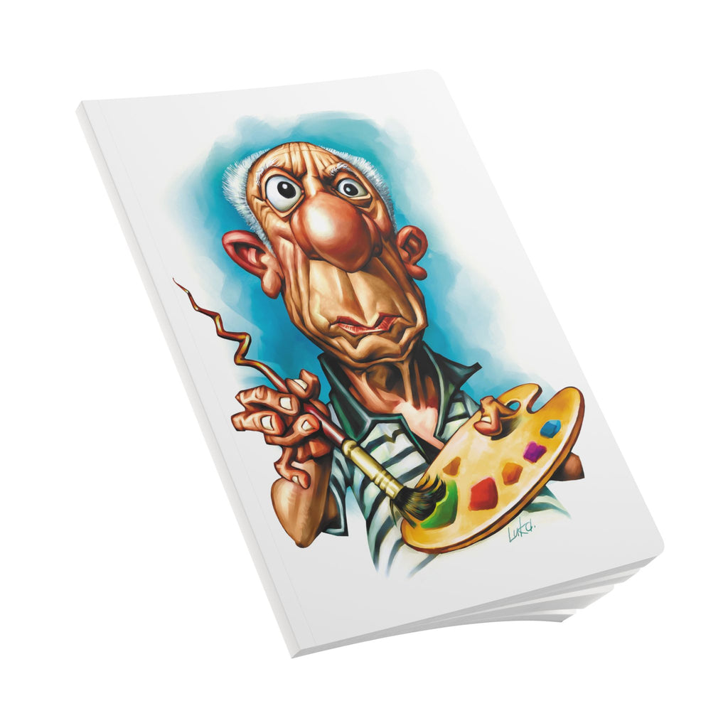Pablo Picasso Softcover Journal — Illustrated Retro Portrait Notebook for Writers & Gifts