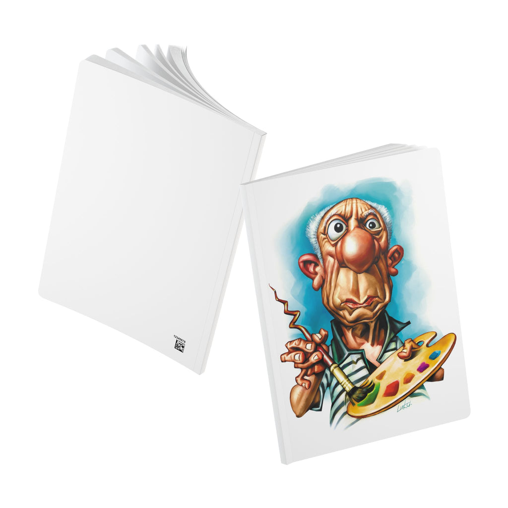 Pablo Picasso Softcover Journal — Illustrated Retro Portrait Notebook for Writers & Gifts