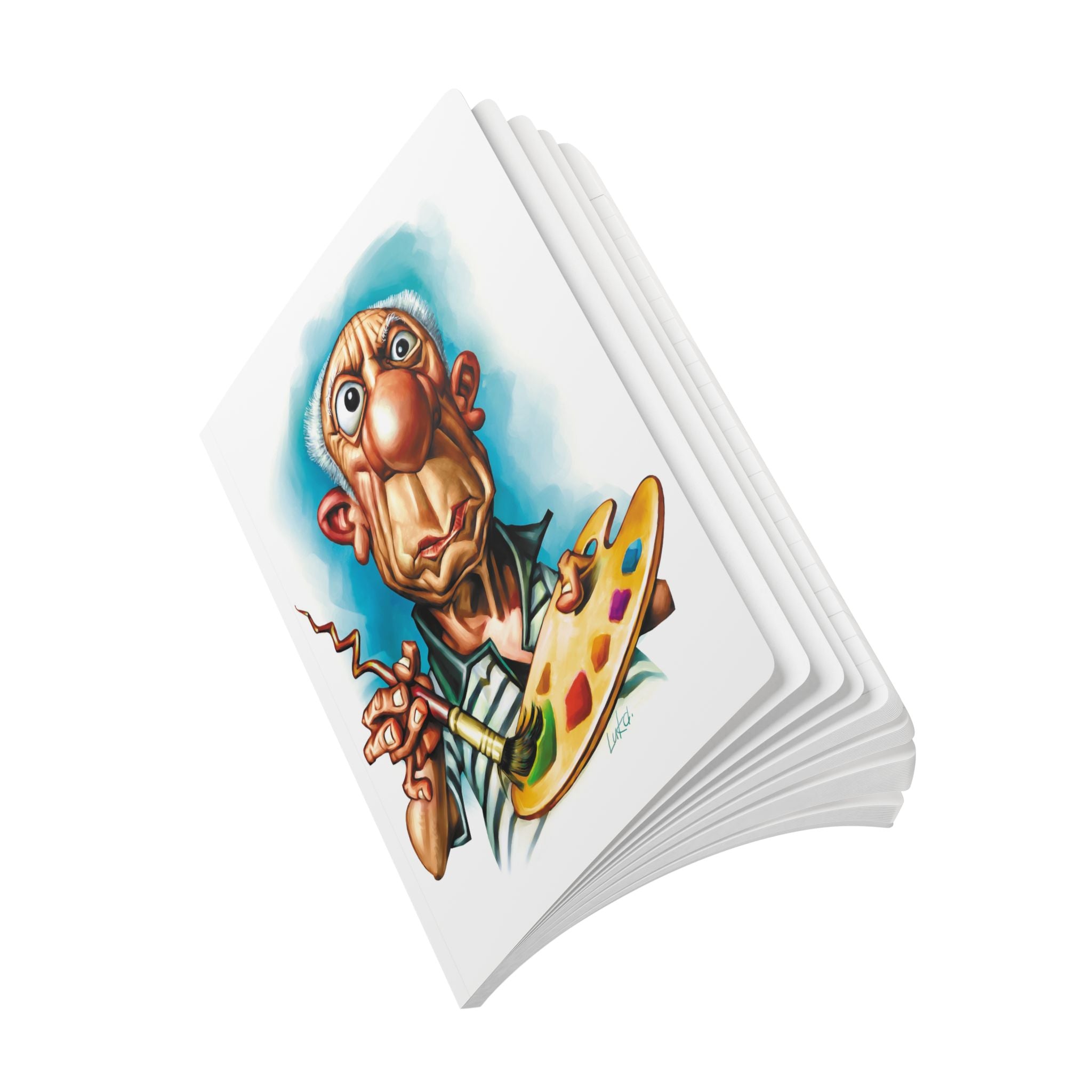 Pablo Picasso Softcover Journal — Illustrated Retro Portrait Notebook for Writers & Gifts