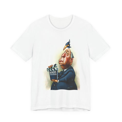 Alfred Hitchcock Unisex Tee - Master of Suspense Film Director Lightweight T-Shirt