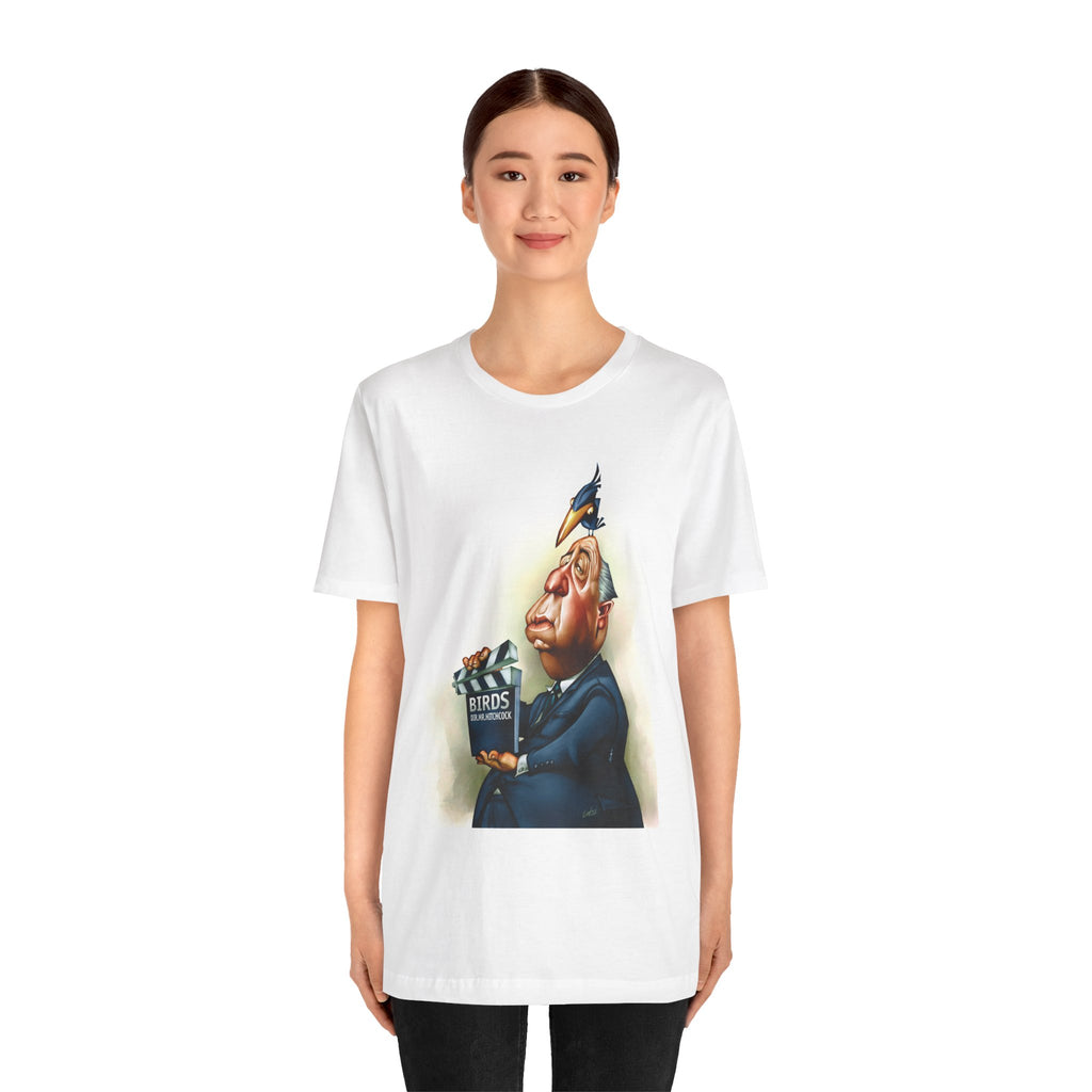 Alfred Hitchcock Unisex Tee - Master of Suspense Film Director Lightweight T-Shirt