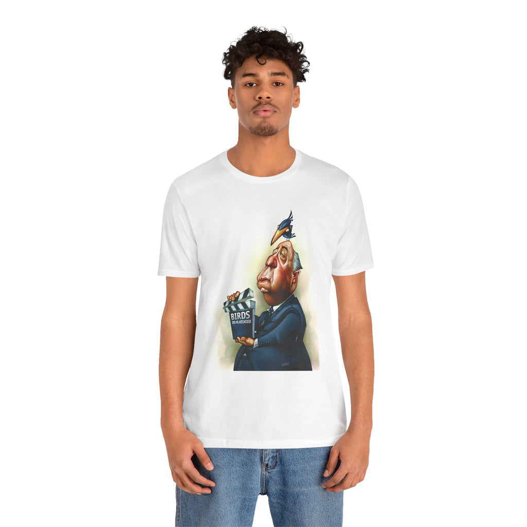 Alfred Hitchcock Unisex Tee - Master of Suspense Film Director Lightweight T-Shirt
