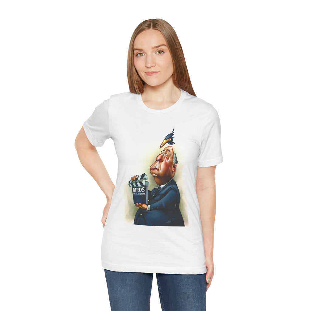 Alfred Hitchcock Unisex Tee - Master of Suspense Film Director Lightweight T-Shirt