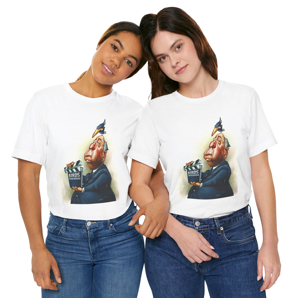 Alfred Hitchcock Unisex Tee - Master of Suspense Film Director Lightweight T-Shirt