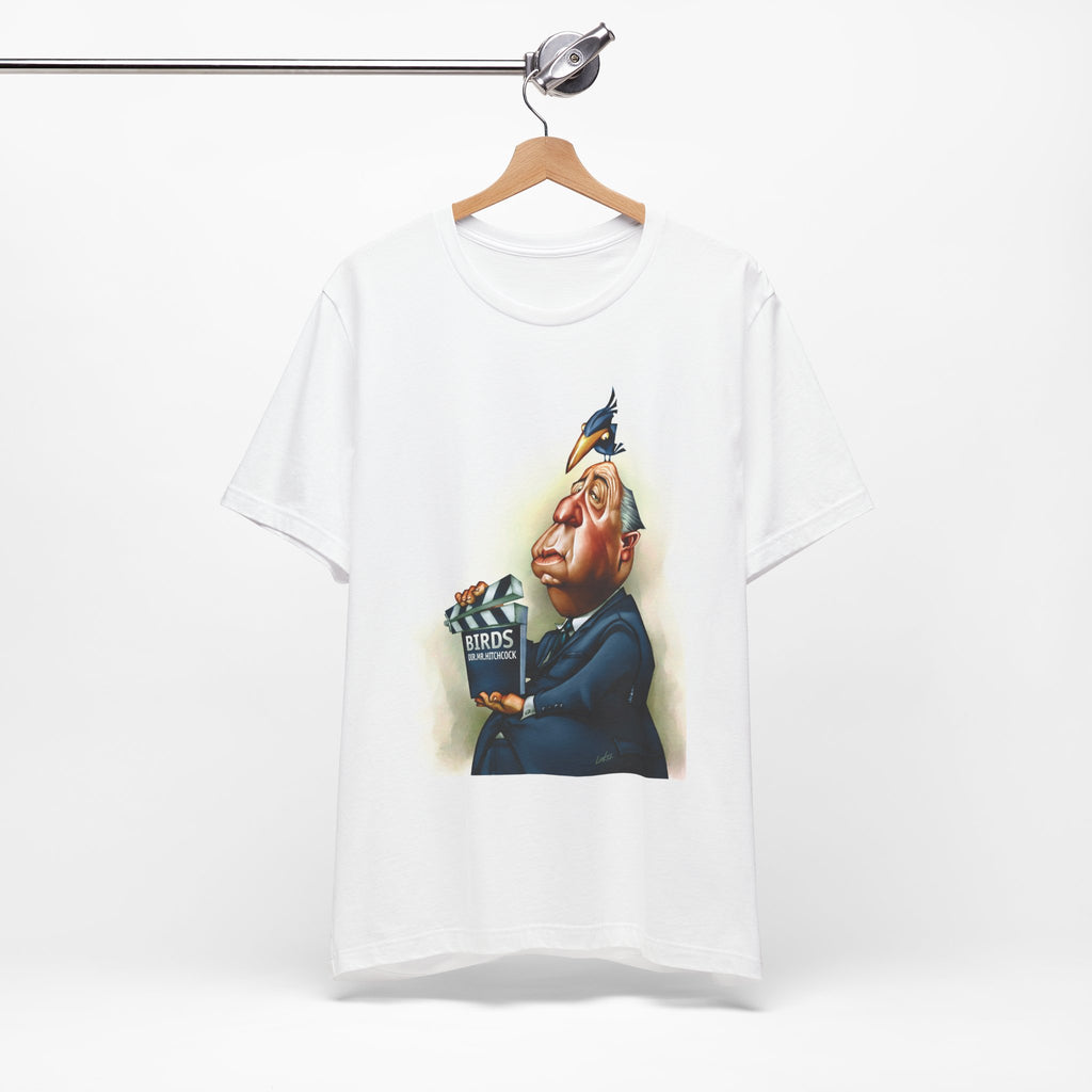 Alfred Hitchcock Unisex Tee - Master of Suspense Film Director Lightweight T-Shirt