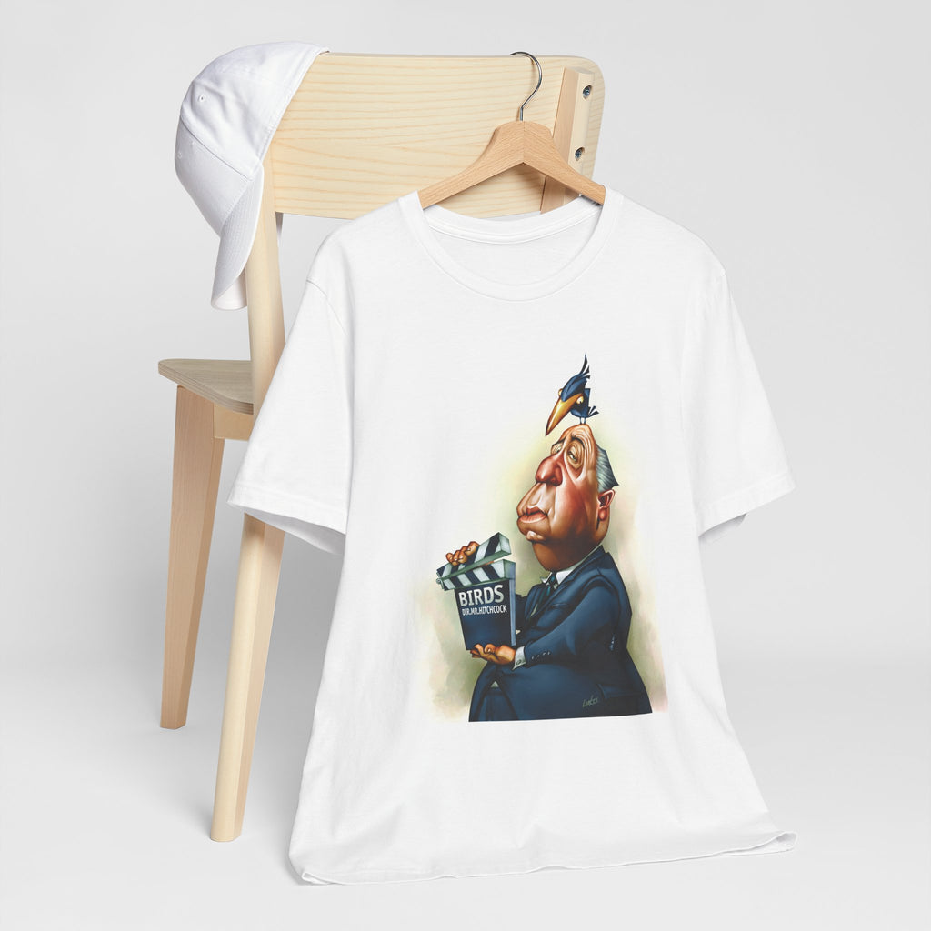 Alfred Hitchcock Unisex Tee - Master of Suspense Film Director Lightweight T-Shirt